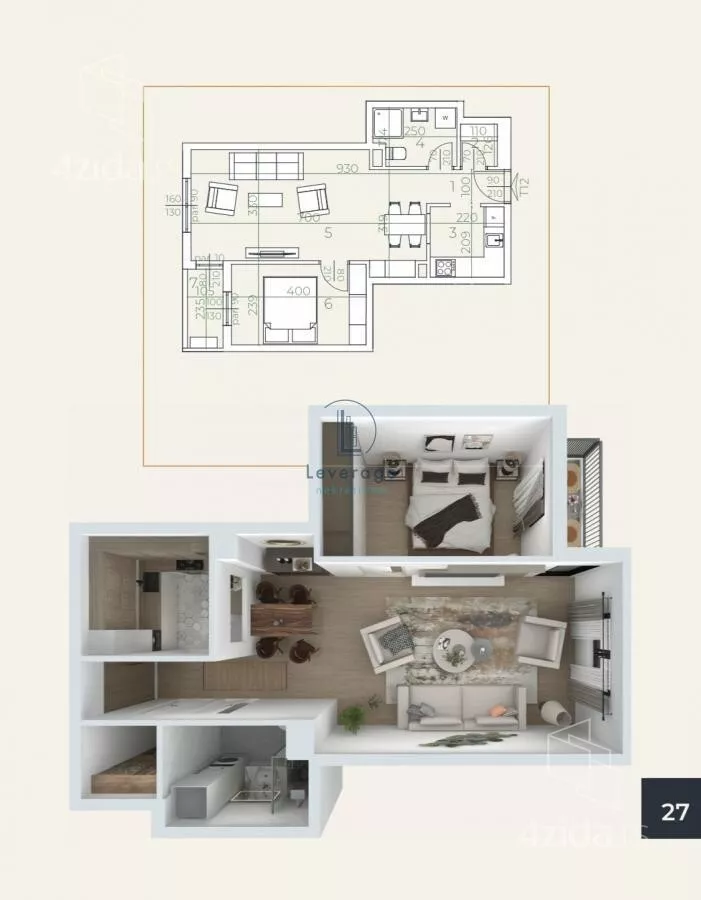 Jednoiposoban stan | 4zida