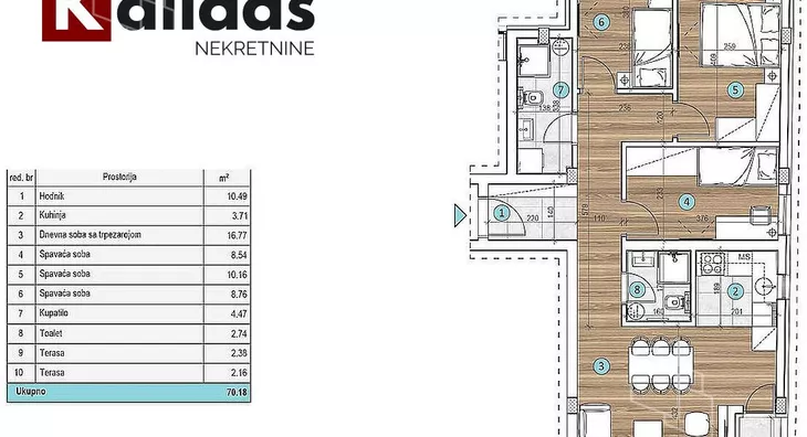 Troiposoban stan | 4zida