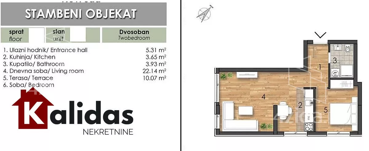 Dvosoban stan | 4zida