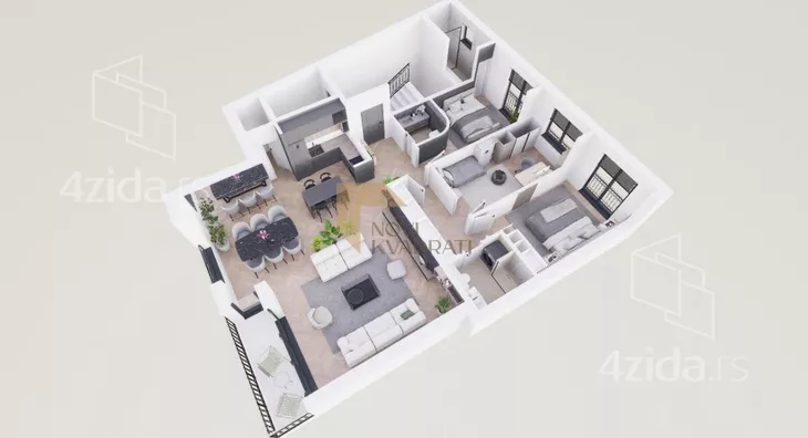 Četvorosoban stan | 4zida