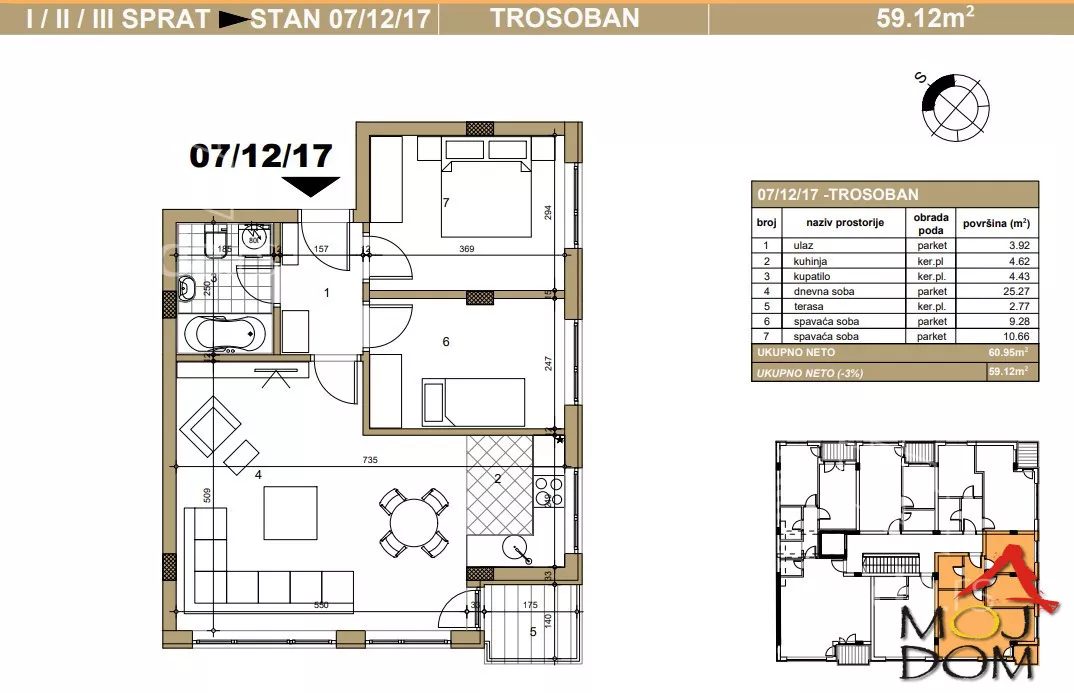 Trosoban stan | 4zida