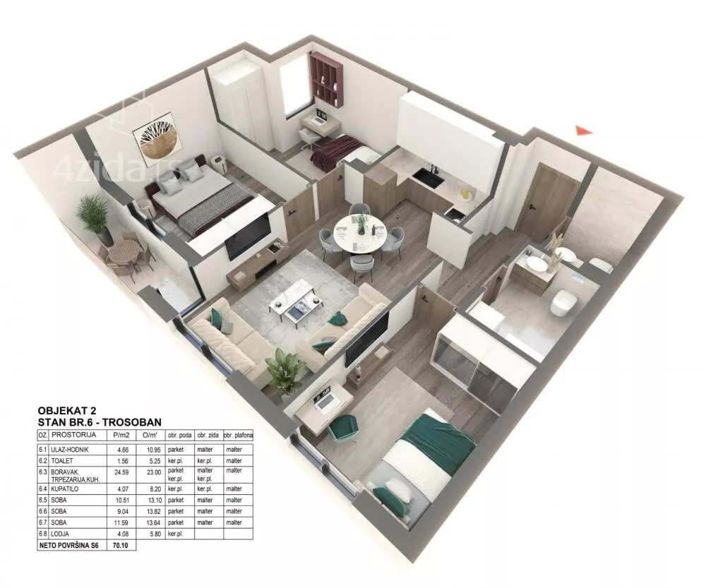 Četvorosoban stan | 4zida