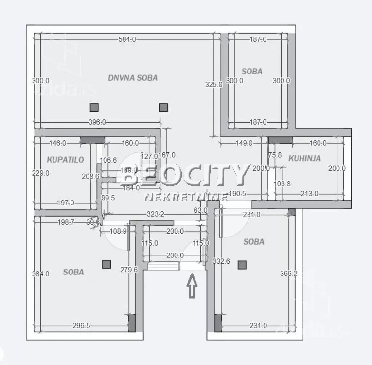 Trosoban stan | 4zida