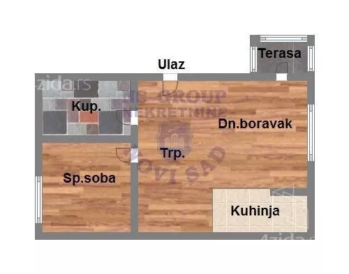 Jednoiposoban stan | 4zida