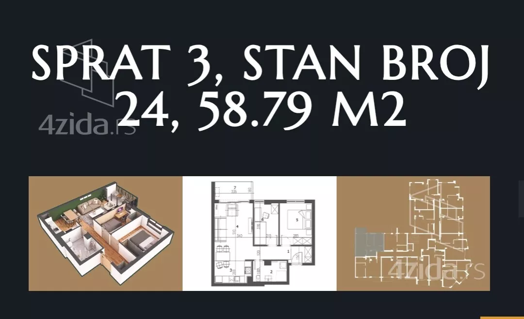 Dvosoban stan | 4zida