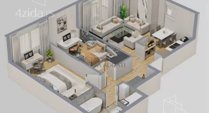 Trosoban stan | 4zida