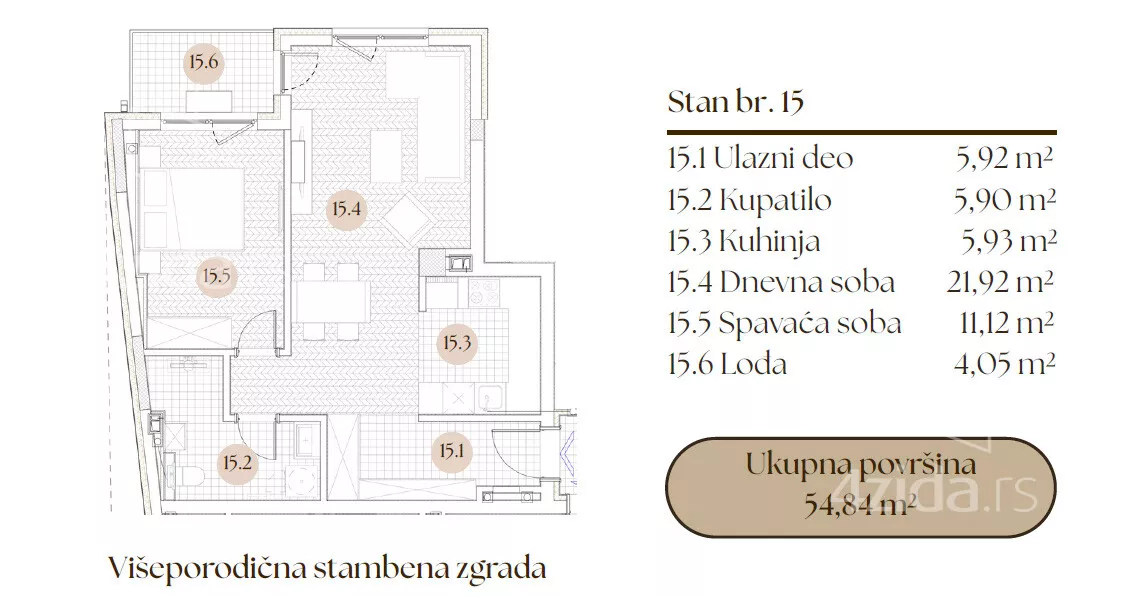 Jednosoban stan | 4zida