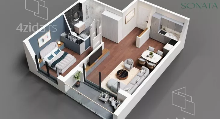 Dvosoban stan | 4zida