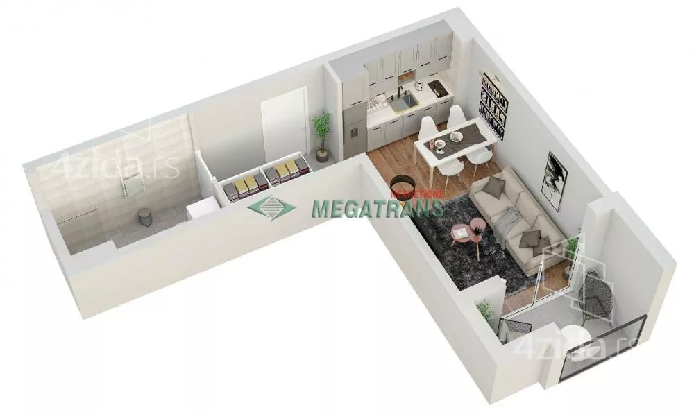 Jednosoban stan | 4zida