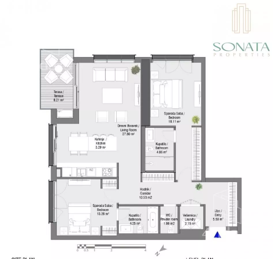 Trosoban stan | 4zida