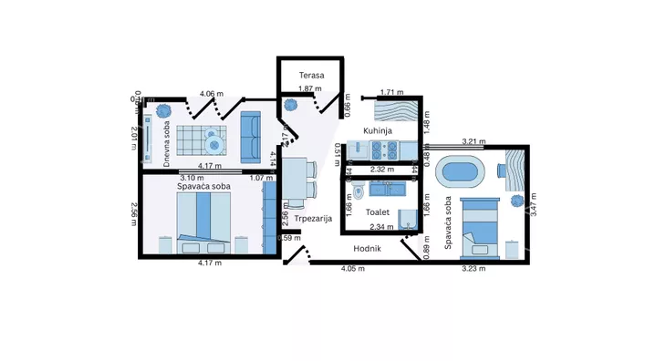 Dvosoban stan | 4zida
