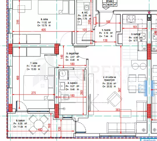 Trosoban stan | 4zida