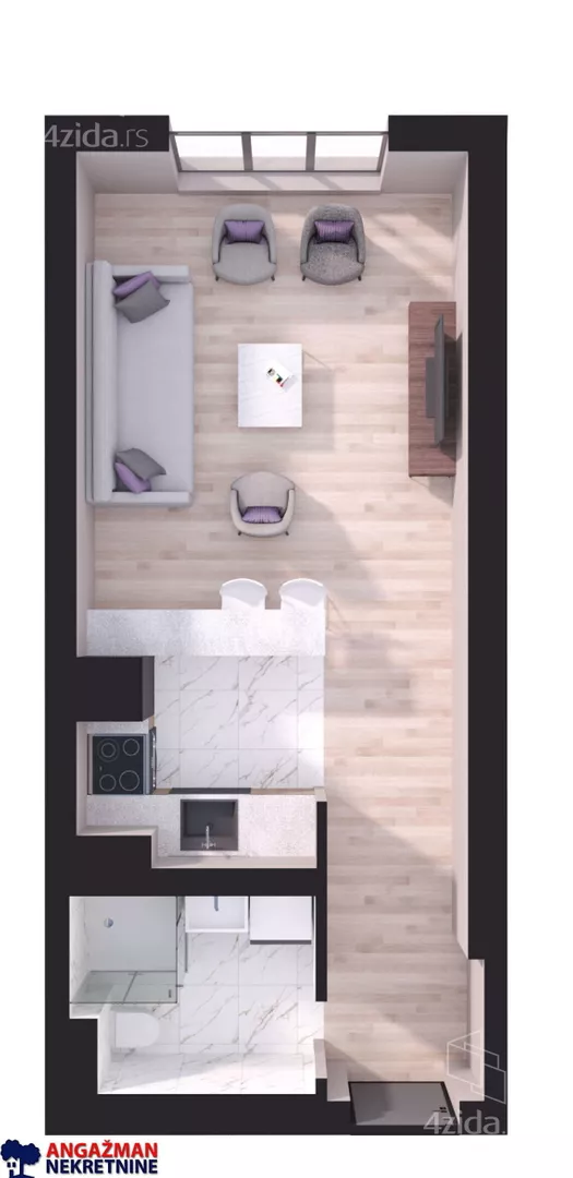 Jednosoban stan | 4zida