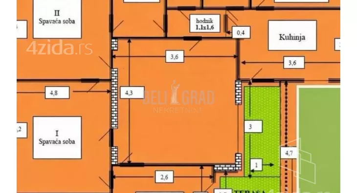 Troiposoban stan | 4zida