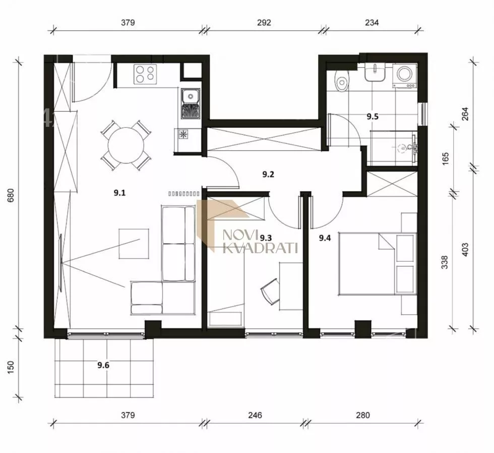 Trosoban stan | 4zida