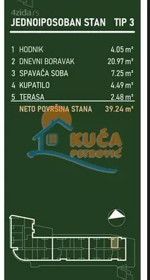 Jednoiposoban stan | 4zida