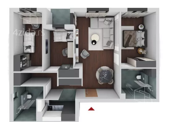 Troiposoban stan | 4zida