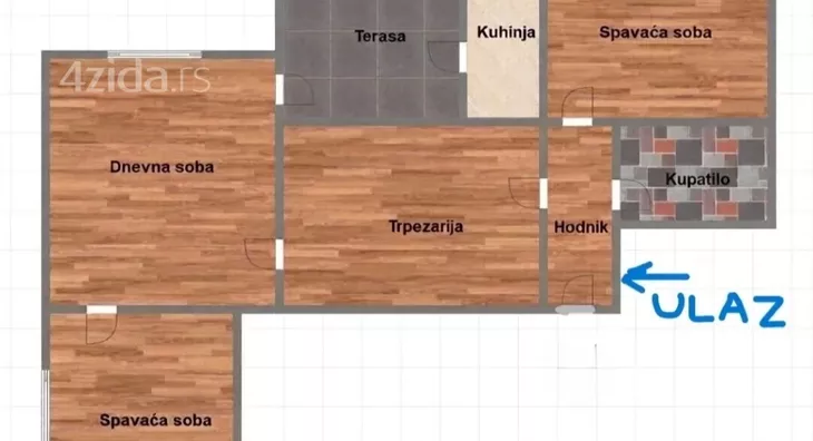Trosoban stan | 4zida