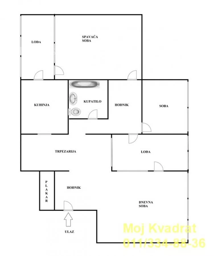 Trosoban stan | 4zida