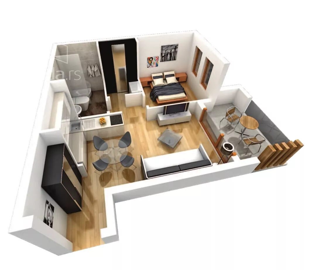 Jednosoban stan | 4zida