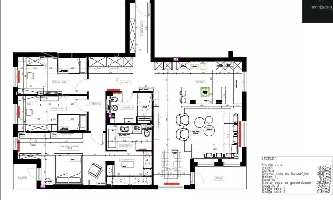 Četvoroiposoban stan | 4zida