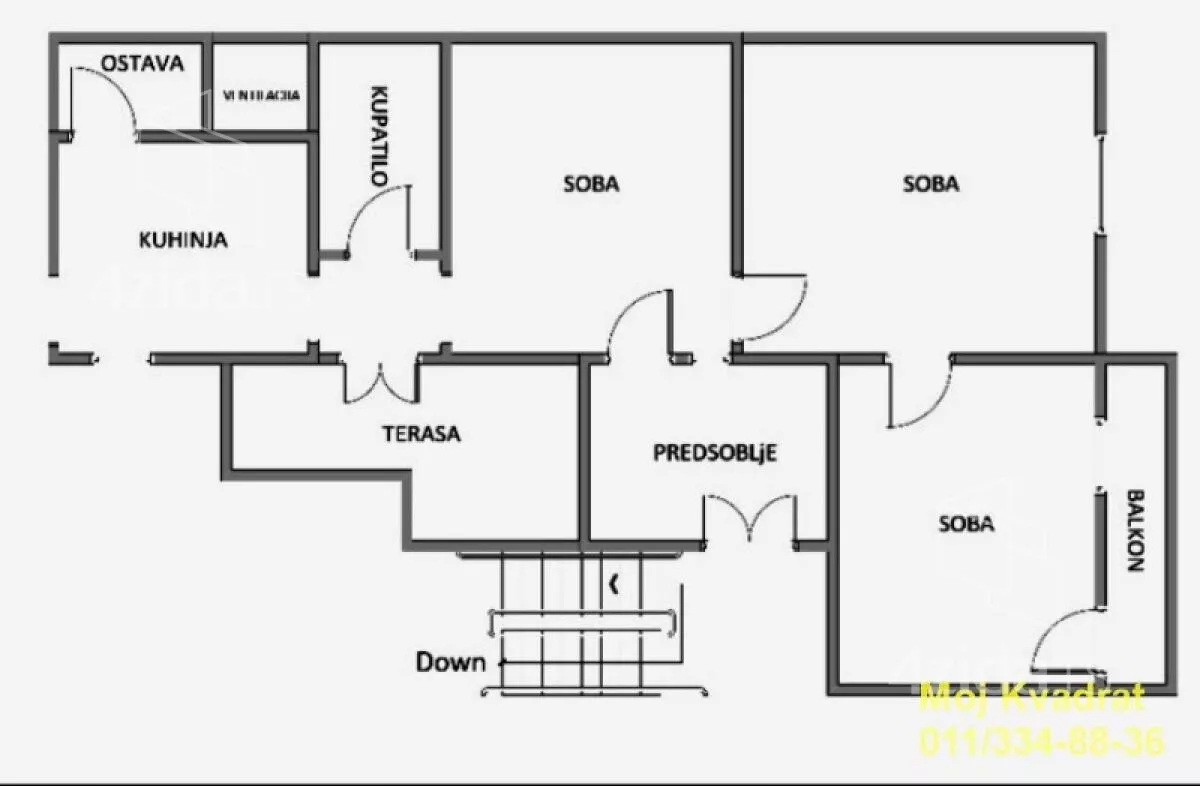 Trosoban stan | 4zida