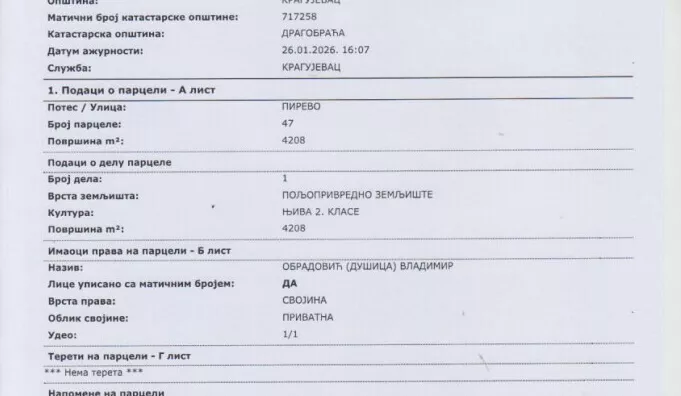 Poljoprivredno zemljište | 4zida