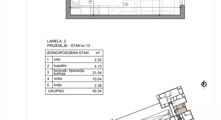 Jednoiposoban stan | 4zida