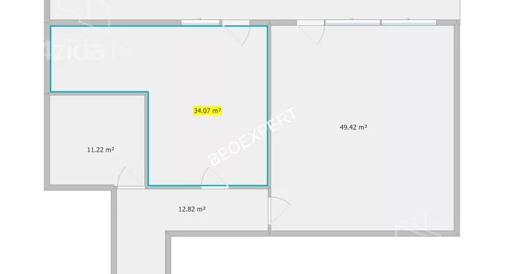 Jednosoban stan | 4zida