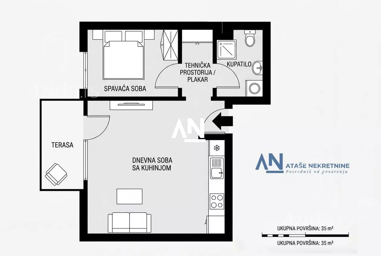 Dvosoban stan | 4zida
