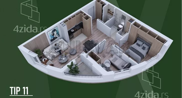 Dvoiposoban stan | 4zida