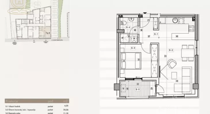 Jednoiposoban stan | 4zida