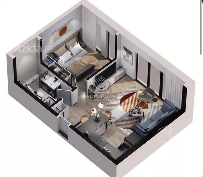 Jednoiposoban stan | 4zida