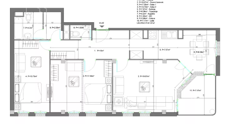 Trosoban stan | 4zida