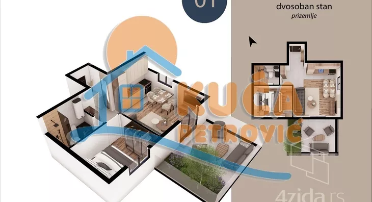 Dvosoban stan | 4zida