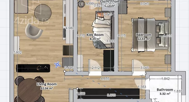 Dvoiposoban stan | 4zida