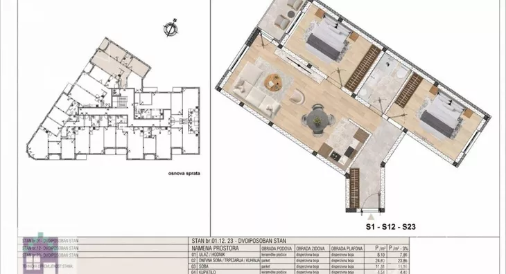 Dvoiposoban stan | 4zida