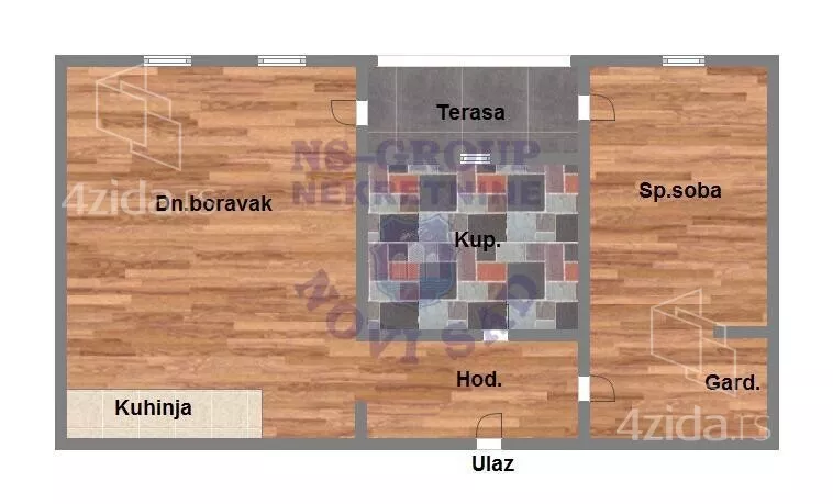 Jednoiposoban stan | 4zida
