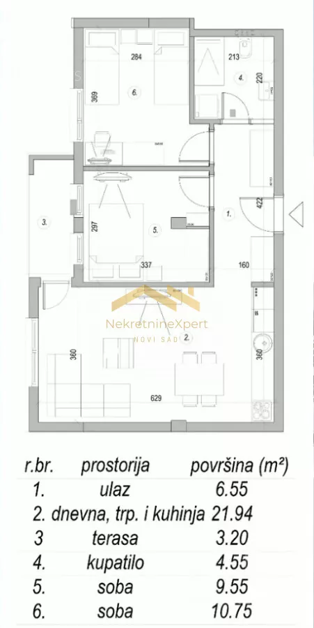 Trosoban stan | 4zida