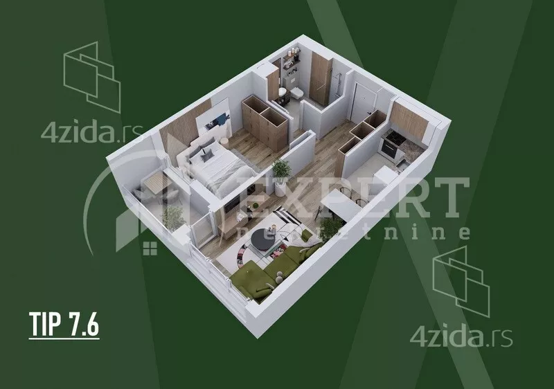 Dvosoban stan | 4zida