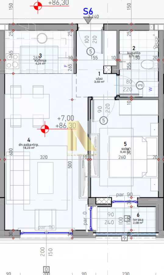 Jednoiposoban stan | 4zida