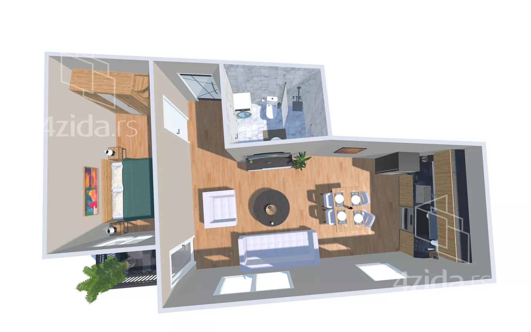 Dvosoban stan | 4zida