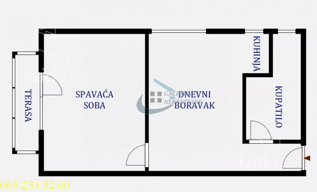 Jednoiposoban stan | 4zida