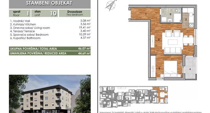 Dvosoban stan | 4zida