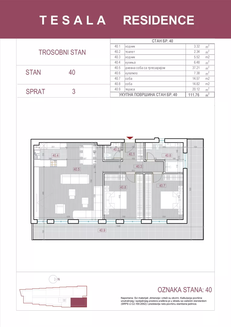 Trosoban stan | 4zida