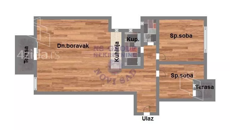 Trosoban stan | 4zida