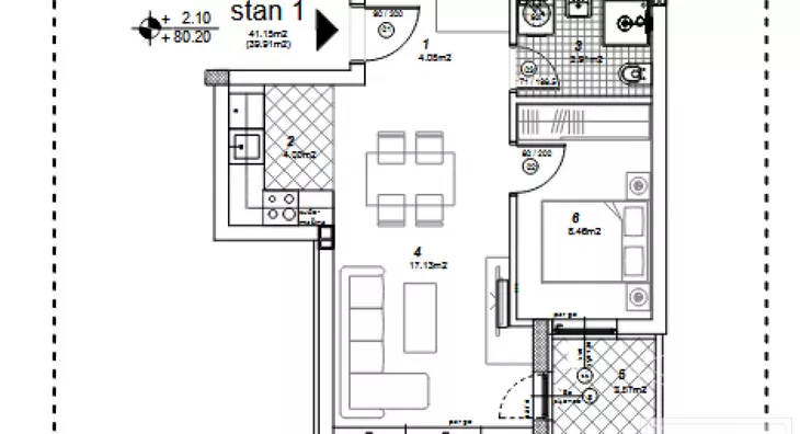 Dvosoban stan | 4zida