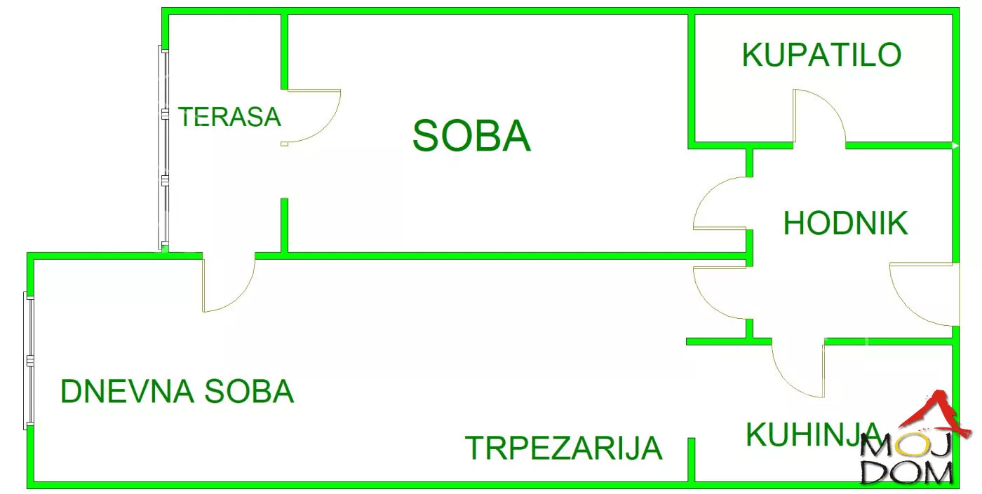 Jednoiposoban stan | 4zida