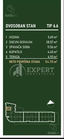 Dvosoban stan | 4zida