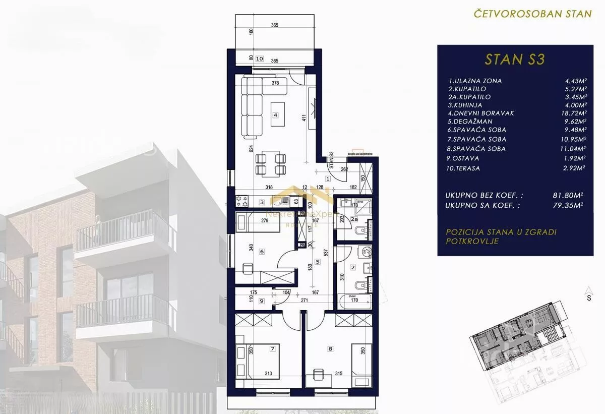 Četvorosoban stan | 4zida
